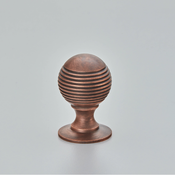 reeded ball cabinet knob