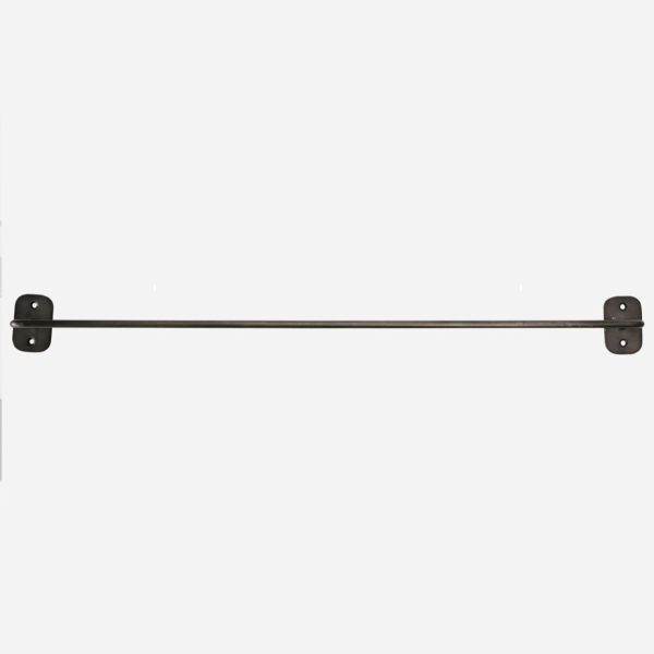 black antique towel rail