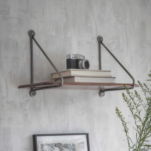 walnut wood shelf