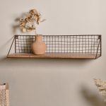 mango wood shelf