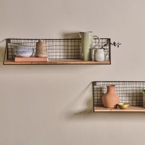 mango wood shelf