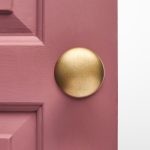 cushion door knobs (pair) aged brass