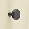 hexagonal cabinet knob gunmetal grey