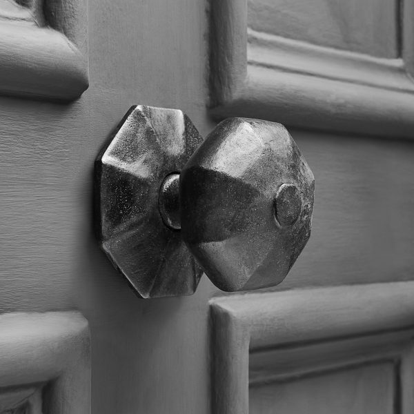 octagonal door pull external beeswax