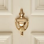 georgian adam door knocker polished nickel