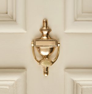 georgian adam door knocker polished nickel