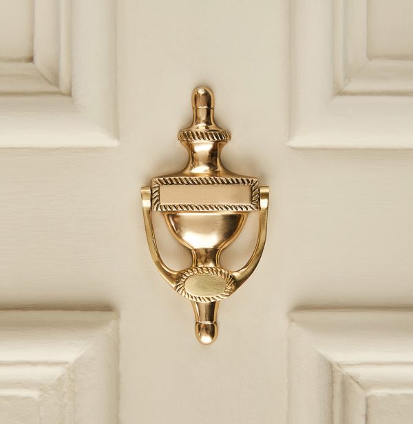 georgian adam door knocker polished nickel