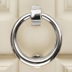 hoop door knocker large polished nickel