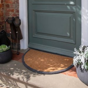 half moon coir doormat