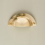 cup handle polished brass