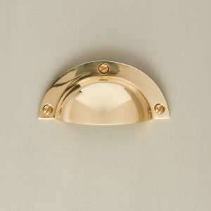 cup handle polished brass