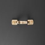 square d pull handle polished brass