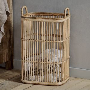 rattan laundry basket