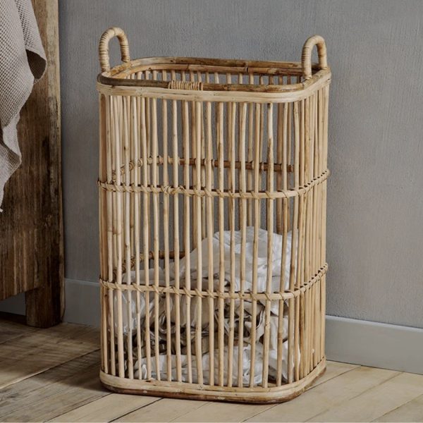 rattan laundry basket
