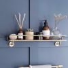 antique brass wall shelf