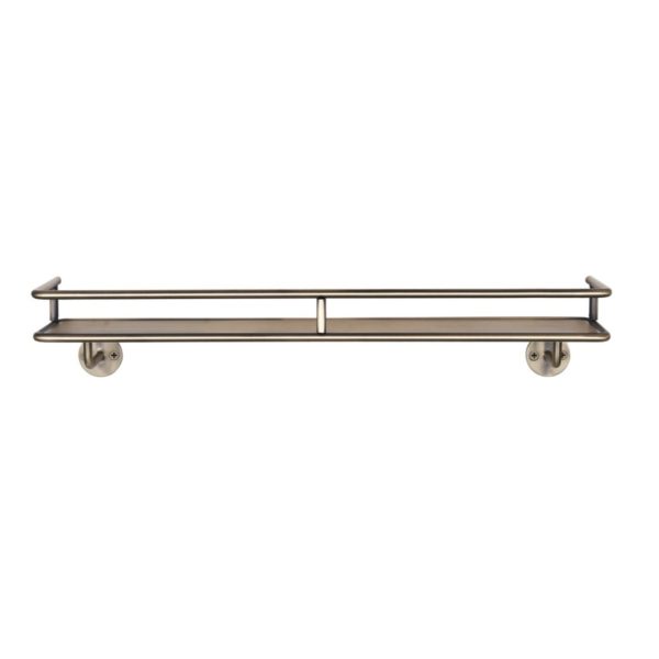 antique brass wall shelf