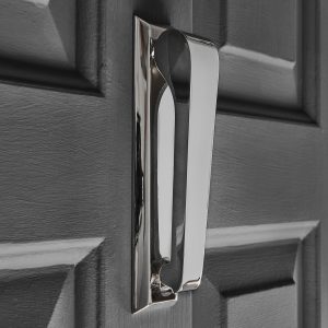 the slim door knocker polished nickel