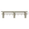 mahogany shelf clay