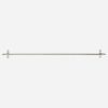 brushed silver towel rail