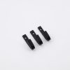 black bath hooks set of 3