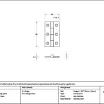 burnished brass 2" butt hinge (pair)