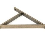 burnished brass chalfont shelf bracket (260mm x 200mm)