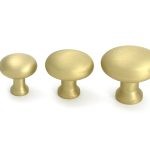 satin brass moore cabinet knob 25mm