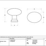 matt black moore cabinet knob 32mm