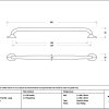 satin brass moore pull handle large