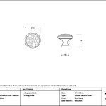 polished nickel hammered cabinet knob medium