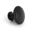 aged bronze hammered cabinet knob large