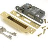 polished brass 2½" 5 lever bs sash lock