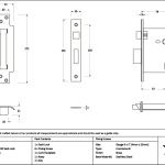 satin brass 3" 5 lever bs sash lock