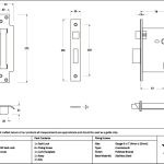 polished bronze 3" 5 lever bs sash lock