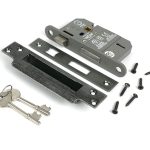 pewter 2½" 5 lever bs sash lock ka