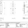 polished brass 2½" 5 lever bs sash lock ka
