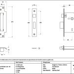 polished chrome 2½" 5 lever bs sash lock ka