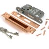 polished bronze 2½" 5 lever bs sash lock ka