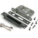 pewter 3" 5 lever bs sash lock ka