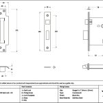 pewter 3" 5 lever bs sash lock ka