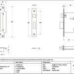 polished nickel 3" 5 lever bs sash lock ka