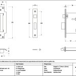 polished bronze 3" 5 lever bs sash lock ka