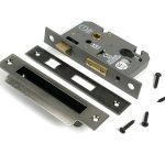 pewter 2½" euro profile sash lock