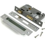 polished chrome 2½" euro profile sash lock