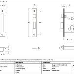satin chrome 2½" euro profile sash lock