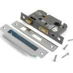 polished ss 2½" euro profile sash lock