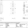 polished ss 2½" euro profile sash lock