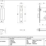 pewter 3" euro profile sash lock