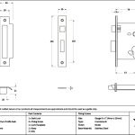 satin chrome 3" euro profile sash lock