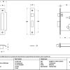 aged bronze 3" euro profile sash lock